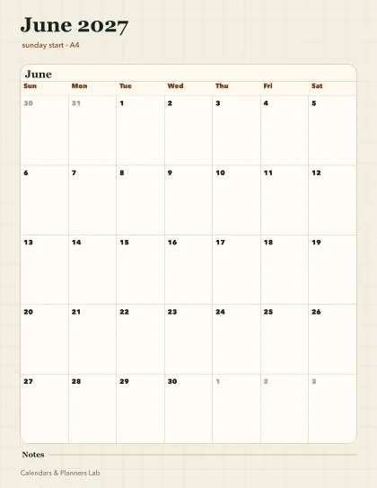 June 2027 Singapore calendar printable printable preview